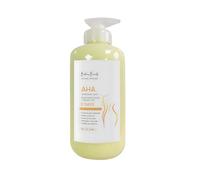 Britains Beauty AHA Lotion corporelle jaune aux acides alpha-hydroxy, vitamine C et E, formule éclaircissante intense pour une peau lisse et hydratée - 500 ml (jaune, 500 ml)