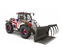 Britains BRI43317-Télescopique JCB Agripro UK Flag - Série Spéciale 75 Years- Echelle : 1/32