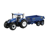 L'univers De La Ferme - Britains 1/32ème 1/32 Coffret New Holland T6 Tracteur & Rem.