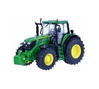 TOMY Tracteur John Deere 6195M – Échelle 1:32 Métal et Plastique résistant Vert/Jaune BRITAINS