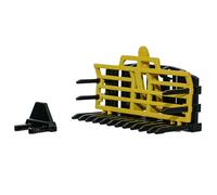 Britains Fourche à foin à chargement frontal - Tracteur moulé sous pression - Fourche à foin - Jouet de ferme à l'échelle 1:32 - Modèles d'accessoires de tracteur à collectionner pour enfants à partir