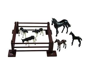 Britains Tomy Figurines de Collection, Lot de 6 Figurines d'animaux de la Ferme pour Adultes 43267, avec Accessoire, Modèle à l'Echelle 1/32, Réplique Adaptée aux Enfants de 3 Ans+, Multicolore