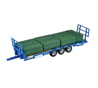 1:32 BRITAINS Trailer Bale Throw Wagon Carrello Trasporto Fieno LC43218