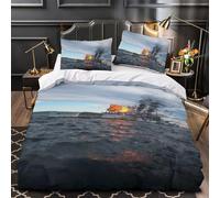 Britannique King George V Cuirasse Pour Adultes Et Enfants Housse De Couette 3D Imprimé Militaire Housses De Couettes À Glissière Parure De Lit Avec Taies Microfibr 2 Pièces Single（140x200cm）