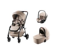 BRITAX RÖMER - Poussette Trio Rio + Baby-safe Pro + Nacelle Rio Style Teak