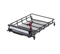 BritBolt 1 10 échec RC Car Rock Crawler Rack Rack Buggage avec Barre de lumière Compatible avec Le châssis CC01 ACCESSOIR DE VÉHICULE Route(with lightsg)