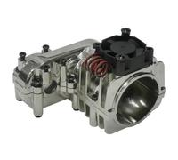 BritBolt 1/10 RC RC Upgrade Gear Box Boîte XLF F21A F22A X17 Metal Center Gear Box avec Ventilateur Compatible avec Divers modèles RC