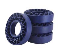 BritBolt 1,9 Pouce 110x36 mm Pneus de Gel de silice Doux avec Insert Anti-Mousse pour la Voiture RC Crawler à l'échelle Compatible avec Divers modèles comme TF2 et GEN8(Blue)