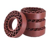 BritBolt 1,9 Pouce 110x36 mm Pneus de Gel de silice Doux avec Insert Anti-Mousse pour la Voiture RC Crawler à l'échelle Compatible avec Divers modèles comme TF2 et GEN8(Coffee)