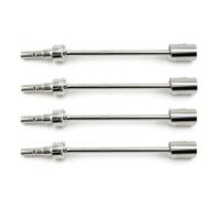 BritBolt 2pcs 4pcs en Acier de Transmission en Acier et pièces de Mise à Niveau de Coupe Conduite compatibles avec 2,0 vxl 86086-4 1 10 Accessoires de Voiture RC à échelle(4pcs Silver)