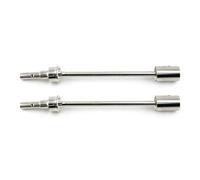 BritBolt 2pcs 4pcs en Acier de Transmission en Acier et pièces de Mise à Niveau de Coupe Conduite compatibles avec 2,0 vxl 86086-4 1 10 Accessoires de Voiture RC à échelle(2pcs Silver)