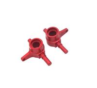 BritBolt 2PCS Metal Front Direering Cup Medgrade Pièces compatibles avec 1 28 Scale RC Cars Fits Q Racing Drift Remote Control Vehicles(Red)