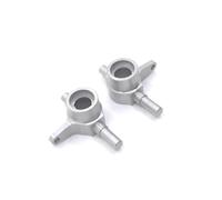 BritBolt 2PCS Metal Front Direering Cup Medgrade Pièces compatibles avec 1 28 Scale RC Cars Fits Q Racing Drift Remote Control Vehicles(Silver)