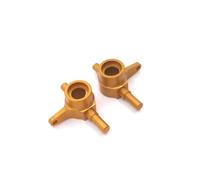 BritBolt 2PCS Metal Front Direering Cup Medgrade Pièces compatibles avec 1 28 Scale RC Cars Fits Q Racing Drift Remote Control Vehicles(Yellow)