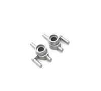 BritBolt 2PCS Metal Wheel Cup de Mise à Niveau Pièces compatibles avec 1 28 Voitures RC à l'échelle ajuste Q Racing Drift Remote Control Vehicles(Silver)