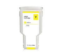 BritBolt 300 ML 6Colors Pigment Colorant Cartouche Encre Compatible avec 730 730 DesignJet T1600 T1600DR T1700 T1700D(Yellow)