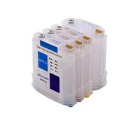 BritBolt 4 coloriages Cartouche à Encre de Recharge Vide avec Puce à Arc Compatible avec Les modèles d'imprimante Design Jet 100plus 110plus 70 10ps 20ps 50ps Rechange de Rechange