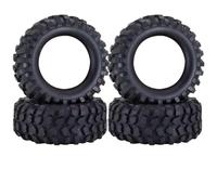 BritBolt 4pcs 1,9 Pouce 96 mm Pneus en Caoutchouc avec Roues en Plastique compatibles avec 1 10 Voitures de Robot RC à l'échelle et des modèles similaires comme Wraith Yikong D110(Tires 4pcs)