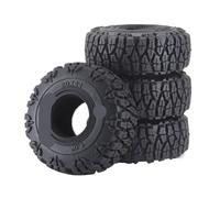 BritBolt 4pcs 1 Pouce Roues métalliques Mode du Rim Rim pour 1 18 RC Crawler Car Compatible avec Les modèles de Style SCX24 FMS Crawler Pièces de Mise à Niveau(1.0 Tire B)