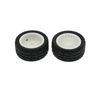 BritBolt 4pcs 50 mm Ensemble de Roues de pneus en Caoutchouc Compatible avec SG1603 SG1604 SG1605 UDRICT UD1601 UD1602 UD1603 UD1604 1 16 pièces de Remplacement de Voiture RC à échelle RC(White)