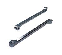 BritBolt arrière Tour d'amortisseur Souppe Prise en Charge pour 1 5 Scale RC Cars Fits I King Motor MCD GTB Racing 5B 5T 5SC Modèles similaires à Rovan(Silver)