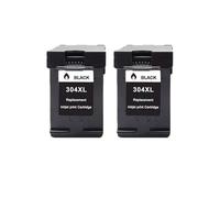 BritBolt Cartouche d'encre à rendement 304XL, Compatible avec 2620 2630 2632 5030 5020 5032 3700 3720 3730 5010 5012 5014 5020 5030(2 Black)