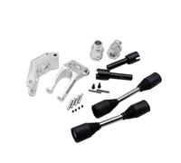 BritBolt de Roue arrière Hex Hex 24 mm avec Arbre d'entraînement de 9 mm et Arbre de Tasse d'essieu en métal Compatible avec 1 5 Voitures RC comme i rofun rovan km 5b 5T 5T(Black Silver 2PC Set)