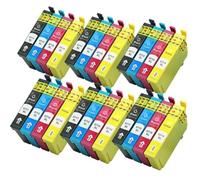 BritBolt Jeu de 4 Cartouches d'encre T0711 T0712 T0713 T0714, Compatible avec Stylet DX4000 DX4050 DX4400 DX5000 DX4450 DX5050 DX6000 DX6050 SX110 SX215(6Set)