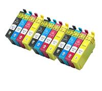 BritBolt Jeu de 4 Cartouches d'encre T0711 T0712 T0713 T0714, Compatible avec Stylet DX4000 DX4050 DX4400 DX5000 DX4450 DX5050 DX6000 DX6050 SX110 SX215(3Set)