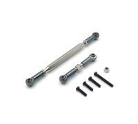 BritBolt Lien de Direction réglable SERVO Rod C14 C24 B14 B24 B16 B36 MN MN99S Pièce de Mise à Niveau de Liaison de Direction métallique pour Les Voitures RC compatibles avec Divers modèles(MN Grey)