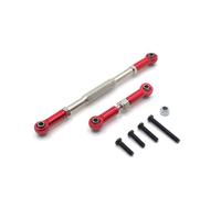 BritBolt Lien de Direction réglable SERVO Rod C14 C24 B14 B24 B16 B36 MN MN99S Pièce de Mise à Niveau de Liaison de Direction métallique pour Les Voitures RC compatibles avec Divers modèles(WPL Red)