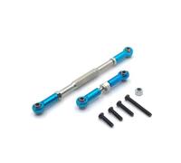 BritBolt Lien de Direction réglable SERVO Rod C14 C24 B14 B24 B16 B36 MN MN99S Pièce de Mise à Niveau de Liaison de Direction métallique pour Les Voitures RC compatibles avec Divers modèles(WPL Blue)