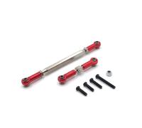 BritBolt Lien de Direction réglable SERVO Rod C14 C24 B14 B24 B16 B36 MN MN99S Pièce de Mise à Niveau de Liaison de Direction métallique pour Les Voitures RC compatibles avec Divers modèles(MN Red)