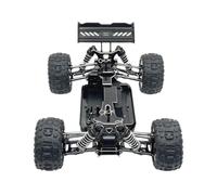 BritBolt Parties de Cadre de Voiture de Mise à Niveau en métal Compatible avec Les modèles RC 124016 124017 124018 124019 124007 Accessoires DE VÉHICULE RÉTOCODIQUE(Black)