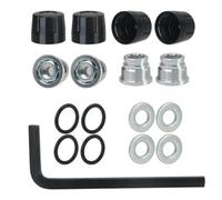BritBolt Pièce de Remplacement du Capuchon Central de la Jante M4 Compatible avec 1 à 10 Voitures de Robot RC telles Que Les modèles TRX6 et 90046 Yikong(Black)