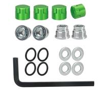 BritBolt Pièce de Remplacement du Capuchon Central de la Jante M4 Compatible avec 1 à 10 Voitures de Robot RC telles Que Les modèles TRX6 et 90046 Yikong(Green)