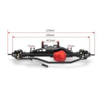BritBolt Pièces d'arbre d'entraînement de palier d'essieu métalliques avec des pièces compatibles avec 1 modèle de Wraith 90018 90053 90048 RR10(Front Axle)