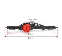 BritBolt Pièces d'arbre d'entraînement de palier d'essieu métalliques avec des pièces compatibles avec 1 modèle de Wraith 90018 90053 90048 RR10(Rear Axle)