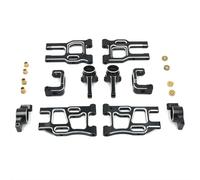BritBolt Pièces de Mise à Niveau en métal Ensemble pour Les Voitures RC à échelle 1/10 compatibles avec PTG-2 Modèles PTG-2R(Black)
