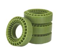 BritBolt Pneus de 1,0 Pouce Insert en Caoutchouc Fit de Mousse 55x20 mm pour 1/18 1/24 Échelle RC Crawler Car Compatible avec SCX24 AX24 Enduro24 Pièces de Mise à Niveau(Army Green)