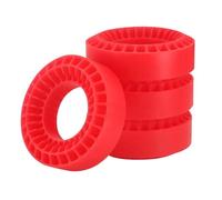 BritBolt Pneus de 1,0 Pouce Insert en Caoutchouc Fit de Mousse 55x20 mm pour 1/18 1/24 Échelle RC Crawler Car Compatible avec SCX24 AX24 Enduro24 Pièces de Mise à Niveau(Red)