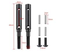 BritBolt Portal de métal à 48 mm étendu de la pièce de Mise à Niveau de l'arbre d'essai d'essai Compatible avec 1 à 10 Voitures de Robot RC à l'échelle(48mm)