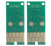 BritBolt Puce de réservoir d'entretien d'encre usagée, Compatible avec Workforce Pro WF 7210 WF 7710 WF 7720 WF 7610 WF 7620 WF 7110 WF 7510(10pcs T6711 Chip)