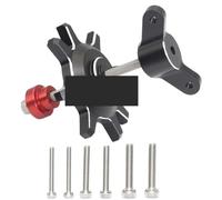 BritBolt RC Crawler Car Tire Tire Tool métallique Noire et Rouge Rouge à Perles pour 1/10 Échelle 1,9 2,2 Pouces Assemblage et démontage des pneus compatibles avec Divers modèles(Black)