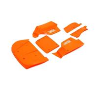 BritBolt Résistance à la Chute Compatible Ensemble de coquilles de Corps pour 1 5 échelles 5ive t rofun rovan lt King Moteur x2 rc Voitures sans Cage de Rouleau(Orange)