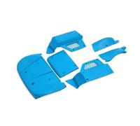BritBolt Résistance à la Chute Compatible Ensemble de coquilles de Corps pour 1 5 échelles 5ive t rofun rovan lt King Moteur x2 rc Voitures sans Cage de Rouleau(Blue)