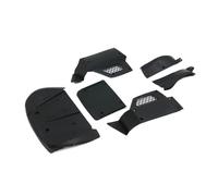 BritBolt Résistance à la Chute Compatible Ensemble de coquilles de Corps pour 1 5 échelles 5ive t rofun rovan lt King Moteur x2 rc Voitures sans Cage de Rouleau(Black)
