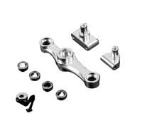 BritBolt SERVO Arm 15T 17T pour 1 5 Voitures RC à échelle Compatible avec Les modèles 5ive T Rovan Lt King Motor x2(Silver)