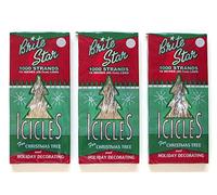 Brite Star Lot de 3 Paquets de 1000 Stalactites Argenté