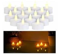 Britesta : 12 bougies chauffe-plat à LED à effet flamme et minuteur G